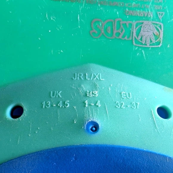 Mermaid Kids Monofin Swimming Fin, Mermaid Linden Blue Size 1-4 - Picture 5 of 8